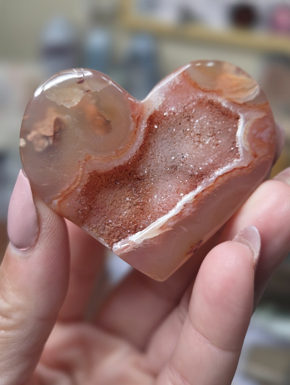 carnelian Heart  2.5 In Health And Vitality B